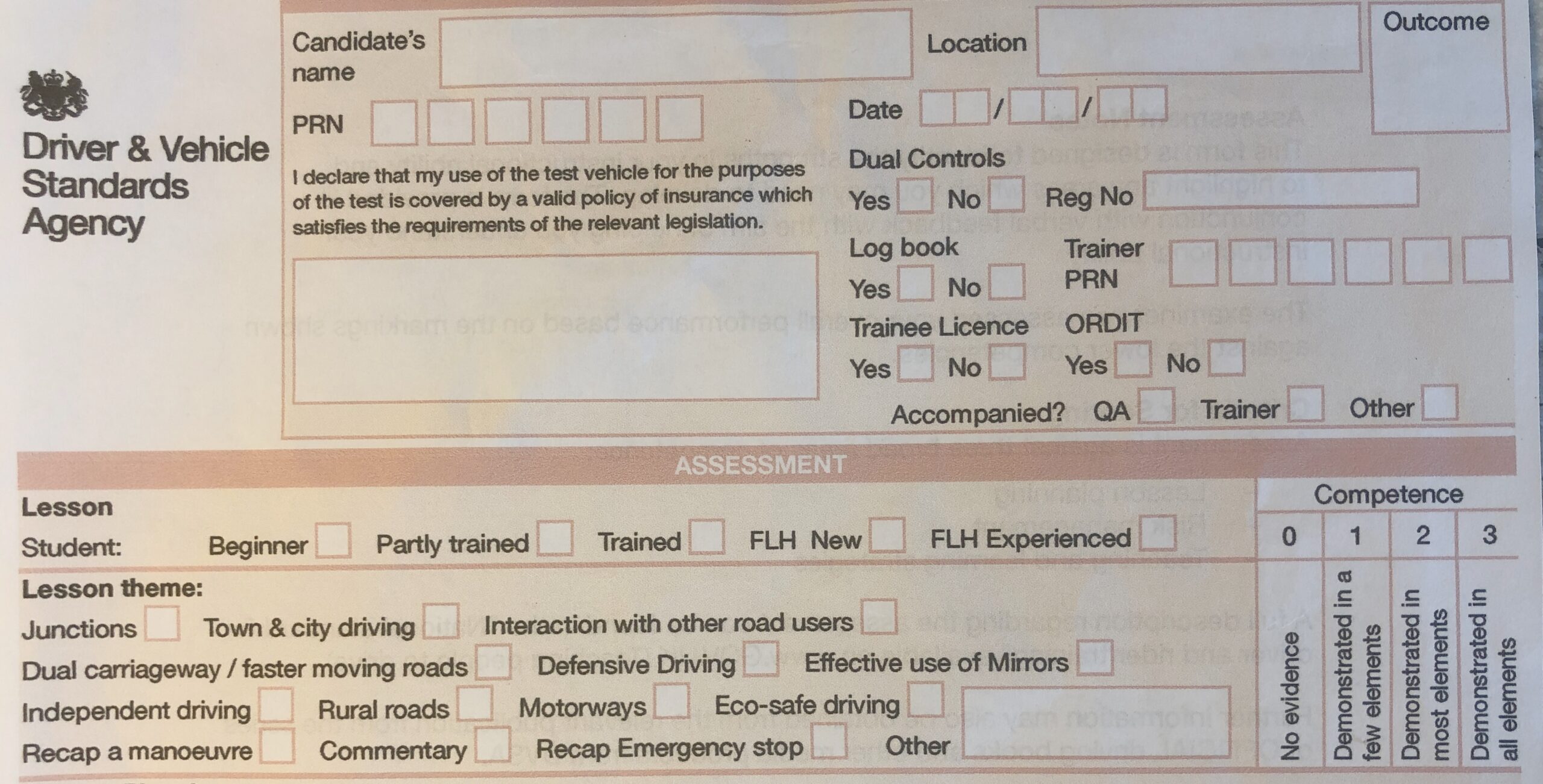 ADI Part 3 report form